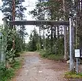 Le début du parcours de l'ours à Hautajärvi.