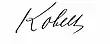 Signature de Karl Kobelt
