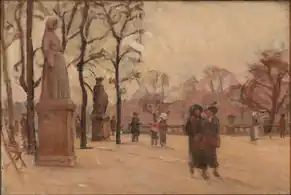 Peinture de Karl Schou (da) (1913).