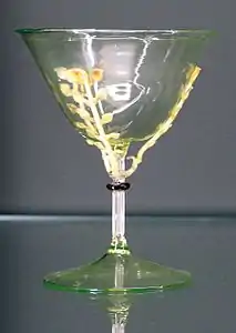 Verre ornamental, verre, musée d'Orsay, 1896.