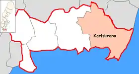 Localisation de Karlskrona