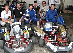 Challenge e-kart à Vierzon en 2011 (IUT Soissons).