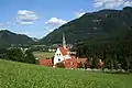 L'église et le village