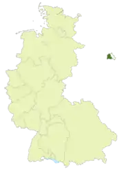 Localisation de l’Oberliga Berlin (en vert foncé)