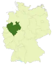 Localisation de l’Oberliga Westfalen 78-94