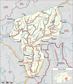 Localisation du massif