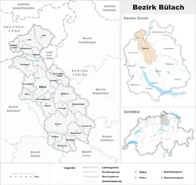 Localisation de District de Bülach