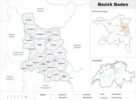 Localisation de District de Baden