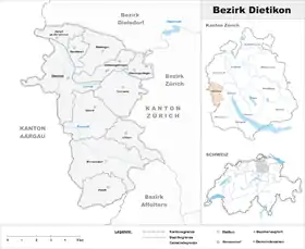 Localisation de District de Dietikon
