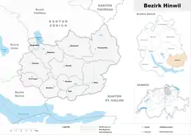 Localisation de District de Hinwil