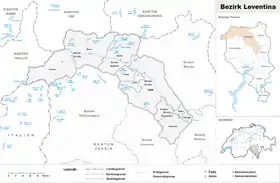 Localisation de District de Léventine