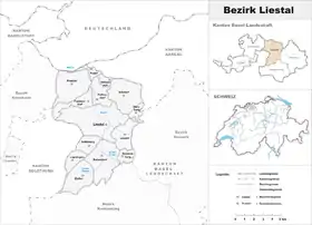 Localisation de District de Liestal