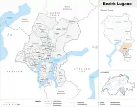 Localisation de District de Lugano