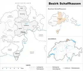 Localisation de District de Schaffhouse