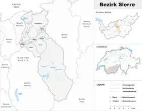 Localisation de District de Sierre