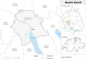 Localisation de District de Zurich