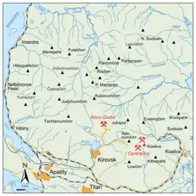 Carte du massif.