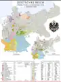 Divisions administratives de l'Empire allemand en 1900.