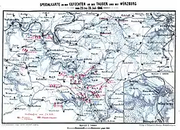 Description de l'image Karte Gefechte an der Tauber 1866.jpg.