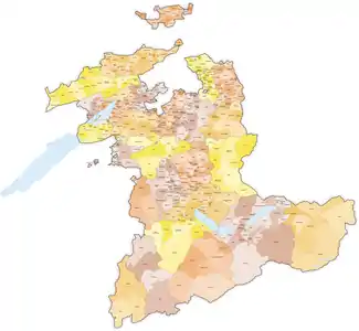 Carte du canton de Berne au 1er janvier 1979.