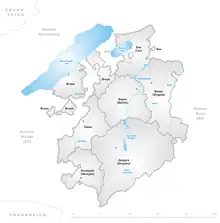 Les districts du canton de Fribourg