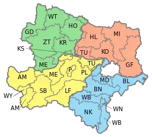 Districts de Basse-Autriche