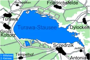 Carte du lac Turawkie