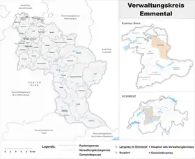 Localisation de Arrondissement administratif de l'Emmental