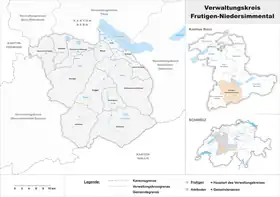 Localisation de Arrondissement administratif de Frutigen-Bas-Simmental