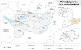 Localisation de Arrondissement administratif d'Interlaken-Oberhasli