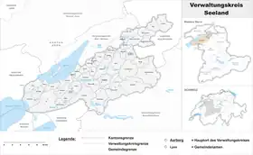 Localisation de Arrondissement administratif du Seeland