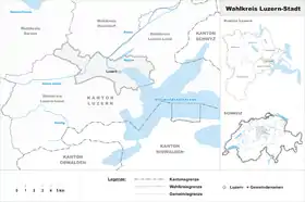 Localisation de Arrondissement électoral de Lucerne-ville