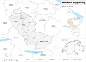 Localisation de Circonscription électorale de Toggenburg