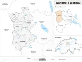 Localisation de Arrondissement électoral de Willisau