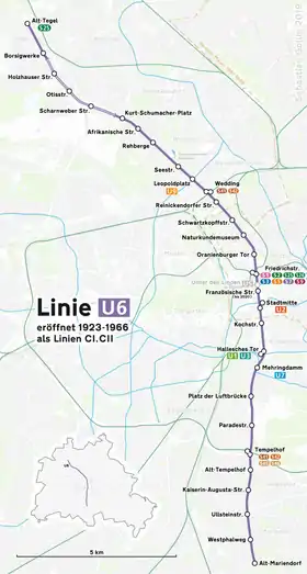 Voir la carte de la ligne.