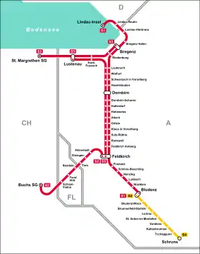 Image illustrative de l’article S-Bahn du Vorarlberg