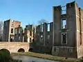 Vue des ruines du château