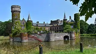 Le château de Wijnendale en juillet 2021
