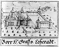 Le château dans le Codex Welser vers 1743