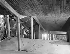 Construction de l'escalier de la rue Högbergsgatan (1955).