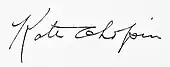 signature de Kate Chopin