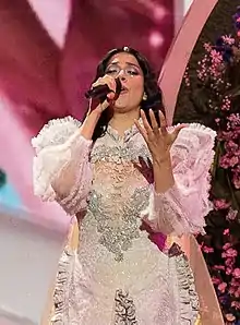 Description de l'image Katerine Duska at the Eurovision 2019 (cropped).jpg.