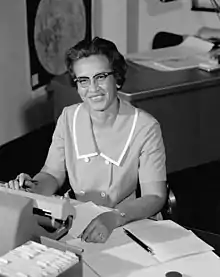 Katherine Johnson en 1966, à la NASA.