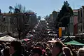 La grand rue de Katoomba pendant le festival de magie.