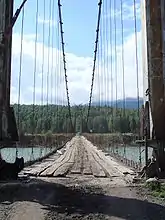 Pont sur la Katoun à Tioungour.