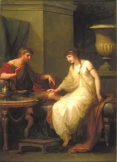 Angelica Kauffmann, Circé faisant des avances à Ulysse (1786).