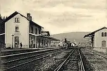 Voies, quais et bâtiment voyageurs en 1913