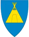 Le blason de Kautokeino en Norvège.