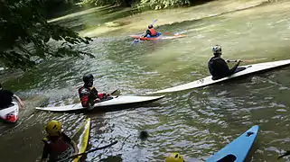 Kayak sur la Vesle.