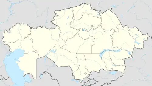Carte des aéroports du Kazakhstan